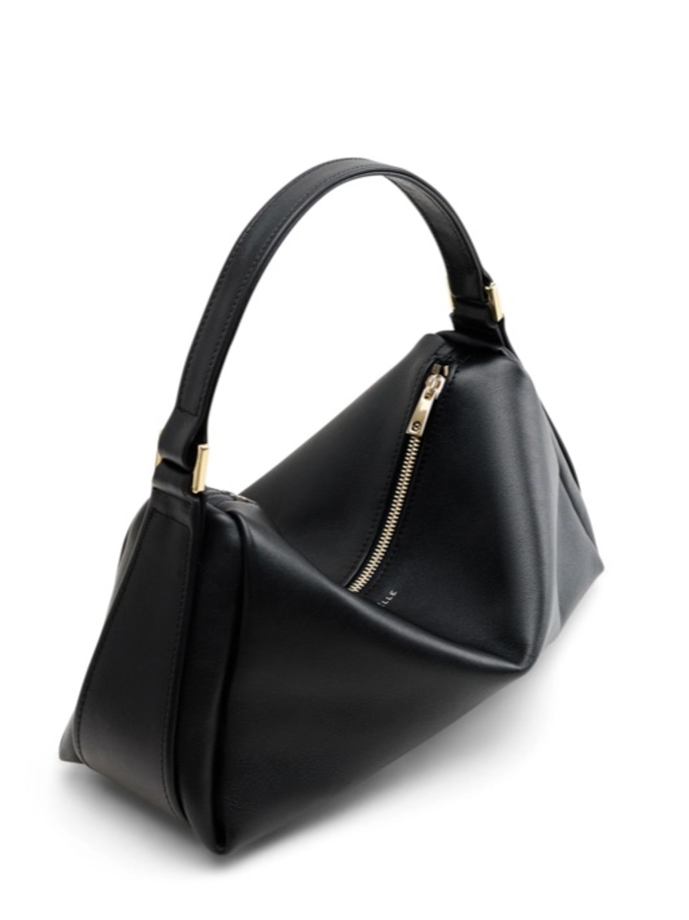 Poelle Josefine Shoulder Bag In Black Leather, Like New